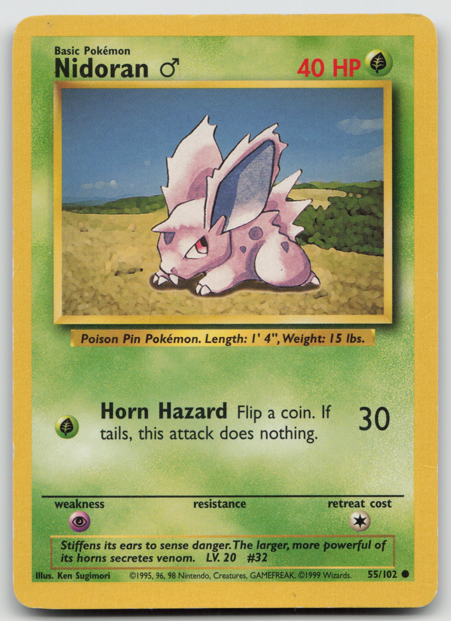 Nidoran M Common Normal BS 055/102 MP