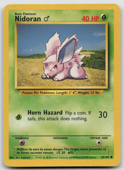 Nidoran M Common Normal BS 055/102 MP