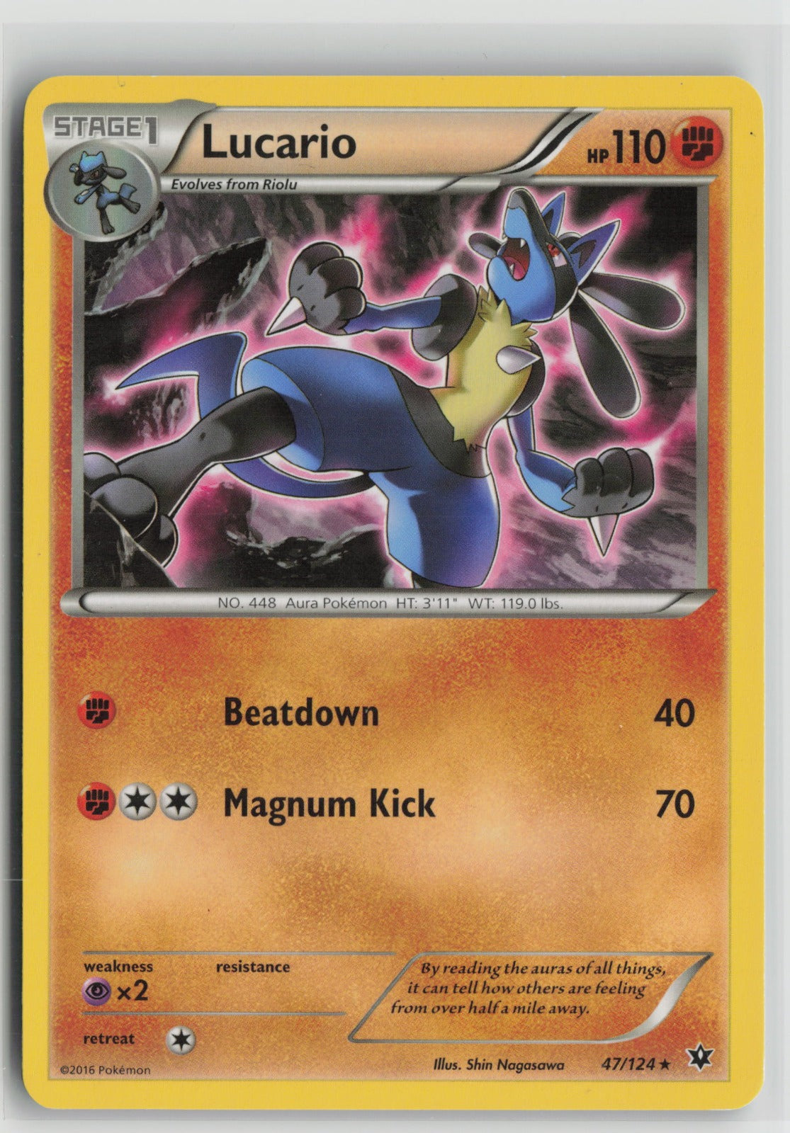 Lucario (47) Rare FCO 47/124 LP