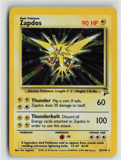 Zapdos Holo Rare BS2 020/130 DMG