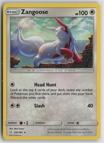 Zangoose Holo Rare SM - Team Up 132/181 NM