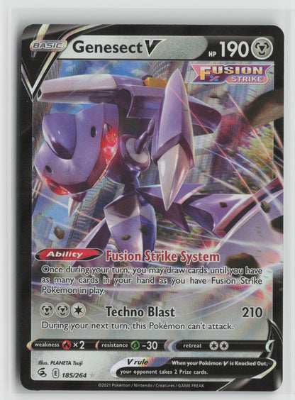 Genesect V Ultra Rare Holo SWSH08 185/264 NM