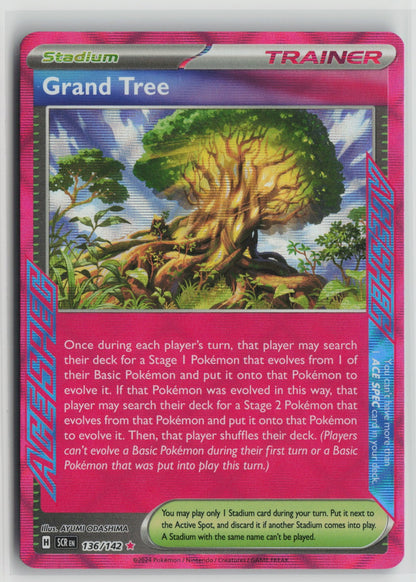 Grand Tree ACE SPEC Rare Holo SCR 136/142 NM