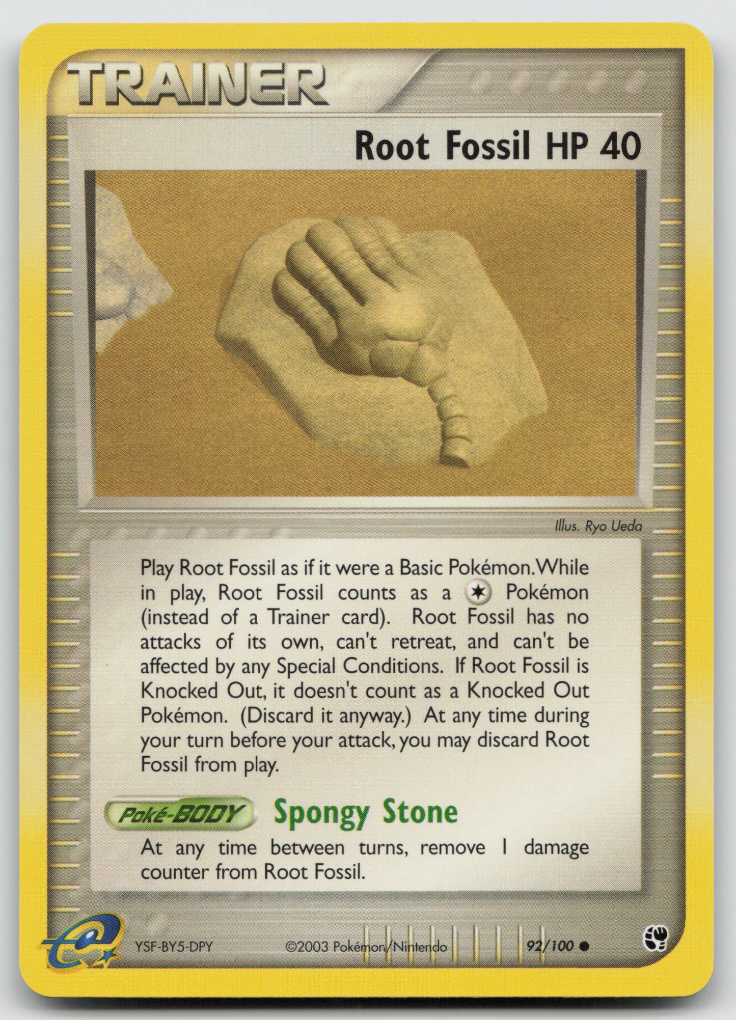 Root Fossil Common Normal SS 92/100 NM