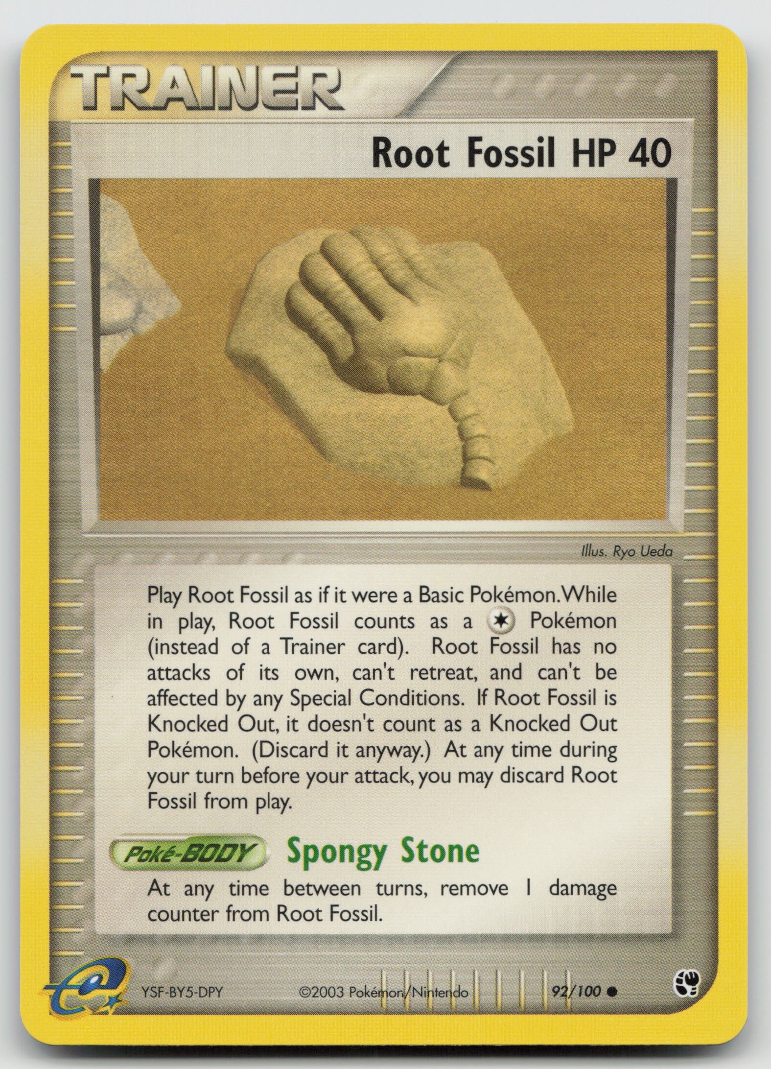 Root Fossil Common Normal SS 92/100 NM