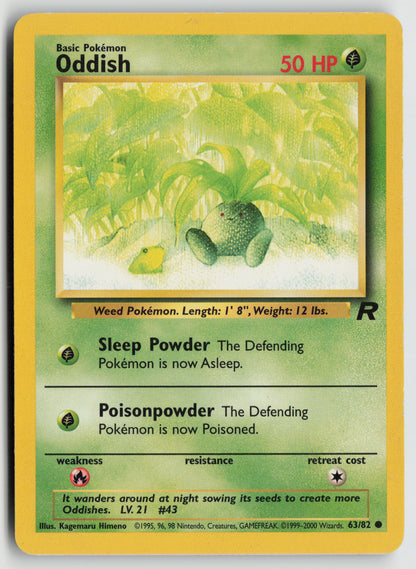 Oddish Common Team Rocket 63/82 MP