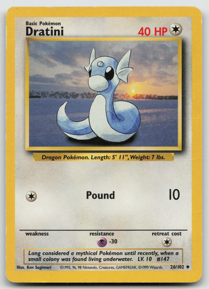 Dratini Uncommon Normal BS 026/102 HP