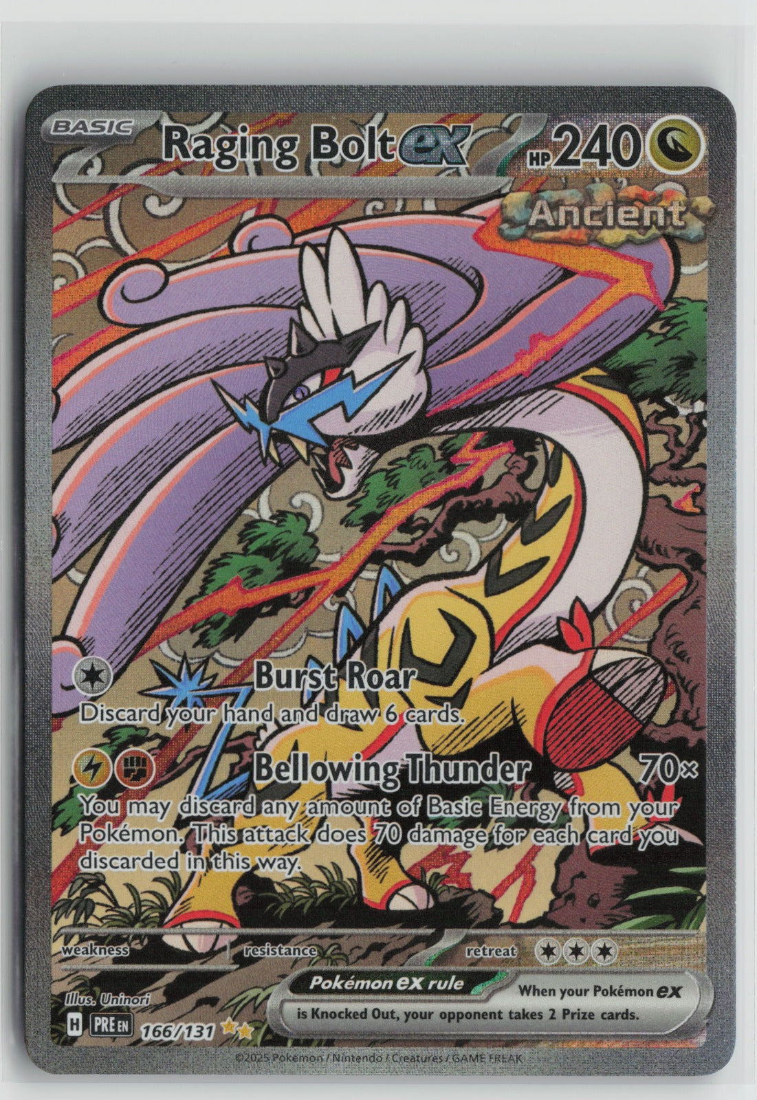 Raging Bolt ex Special Illustration Rare Holo PRE 166/131 NM