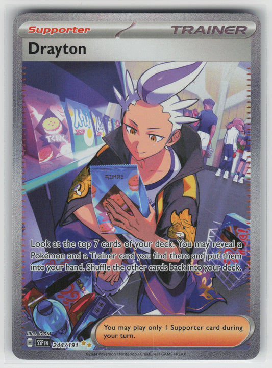 Drayton Special Illustration Rare SV08: Surging Sparks 244/191 NM