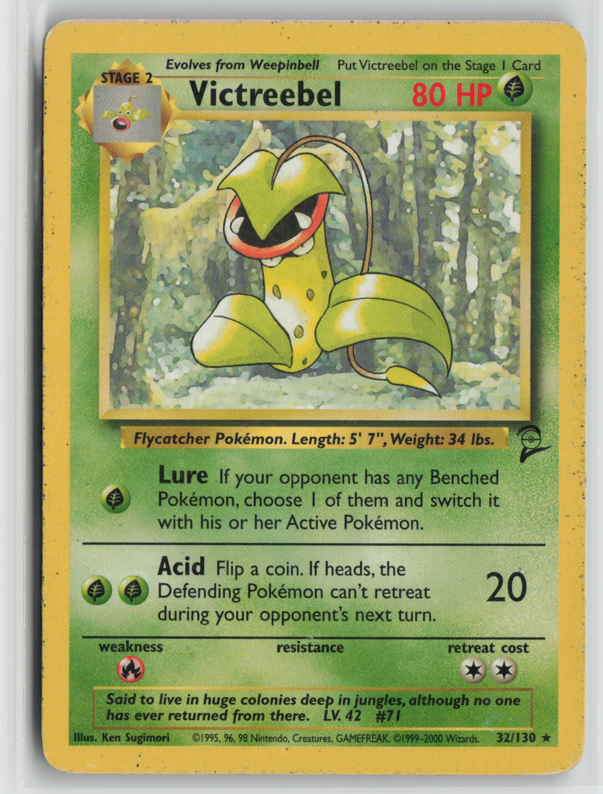 Victreebel Rare BS2 032/130 HP