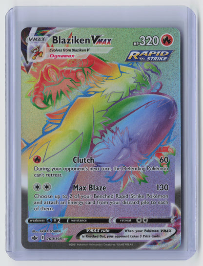 Blaziken VMAX (Secret) Secret Rare SWSH06: Chilling Reign 200/198 NM