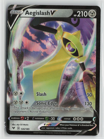 Aegislash V Ultra Rare Holo SWSH04 126/185 NM
