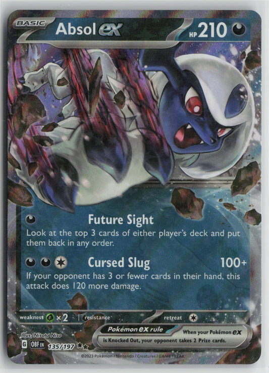 Absol ex - Double Rare SV03: Obsidian Flames 135/197 NM