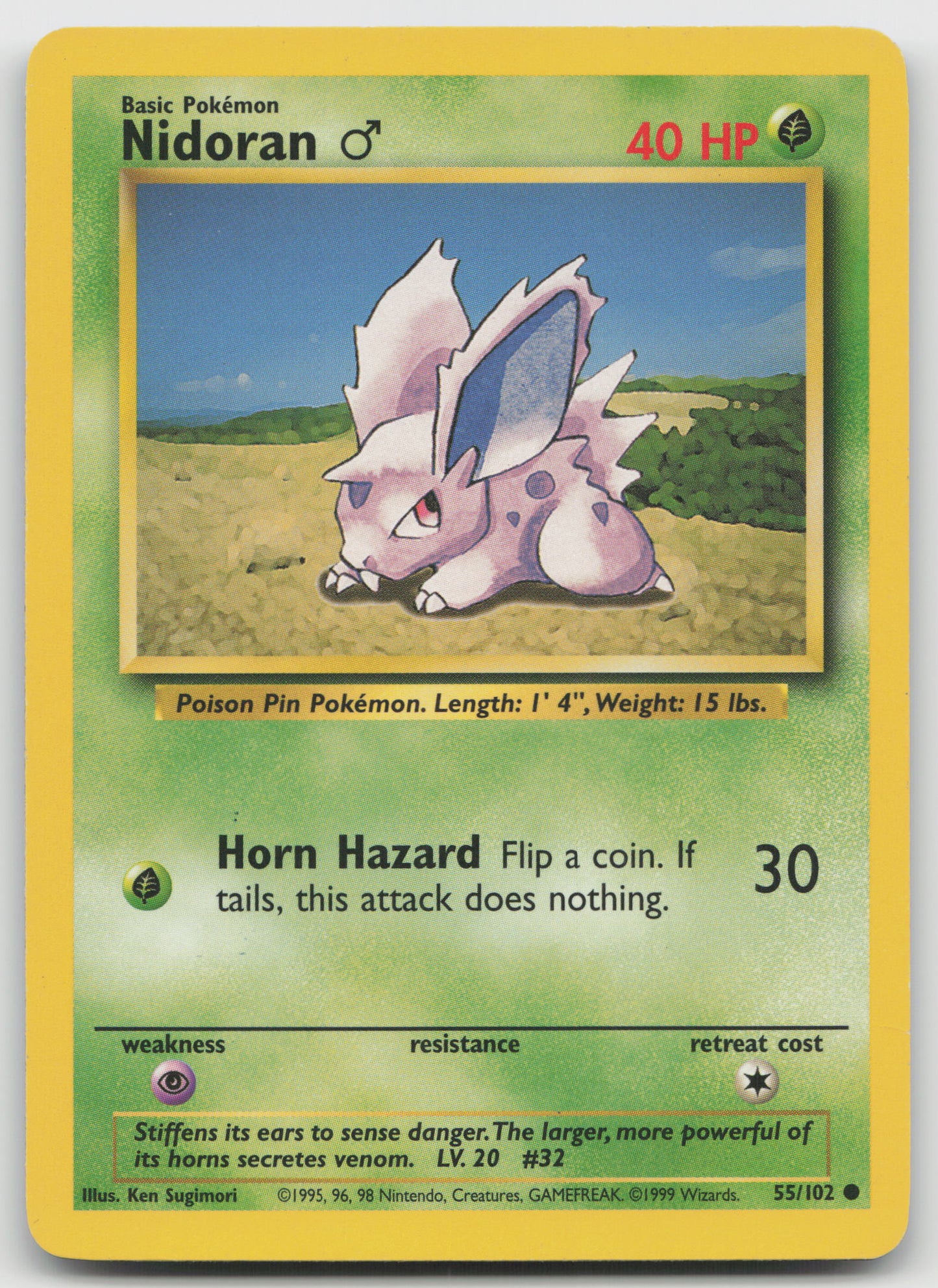 Nidoran M Common Normal BS 055/102 LP