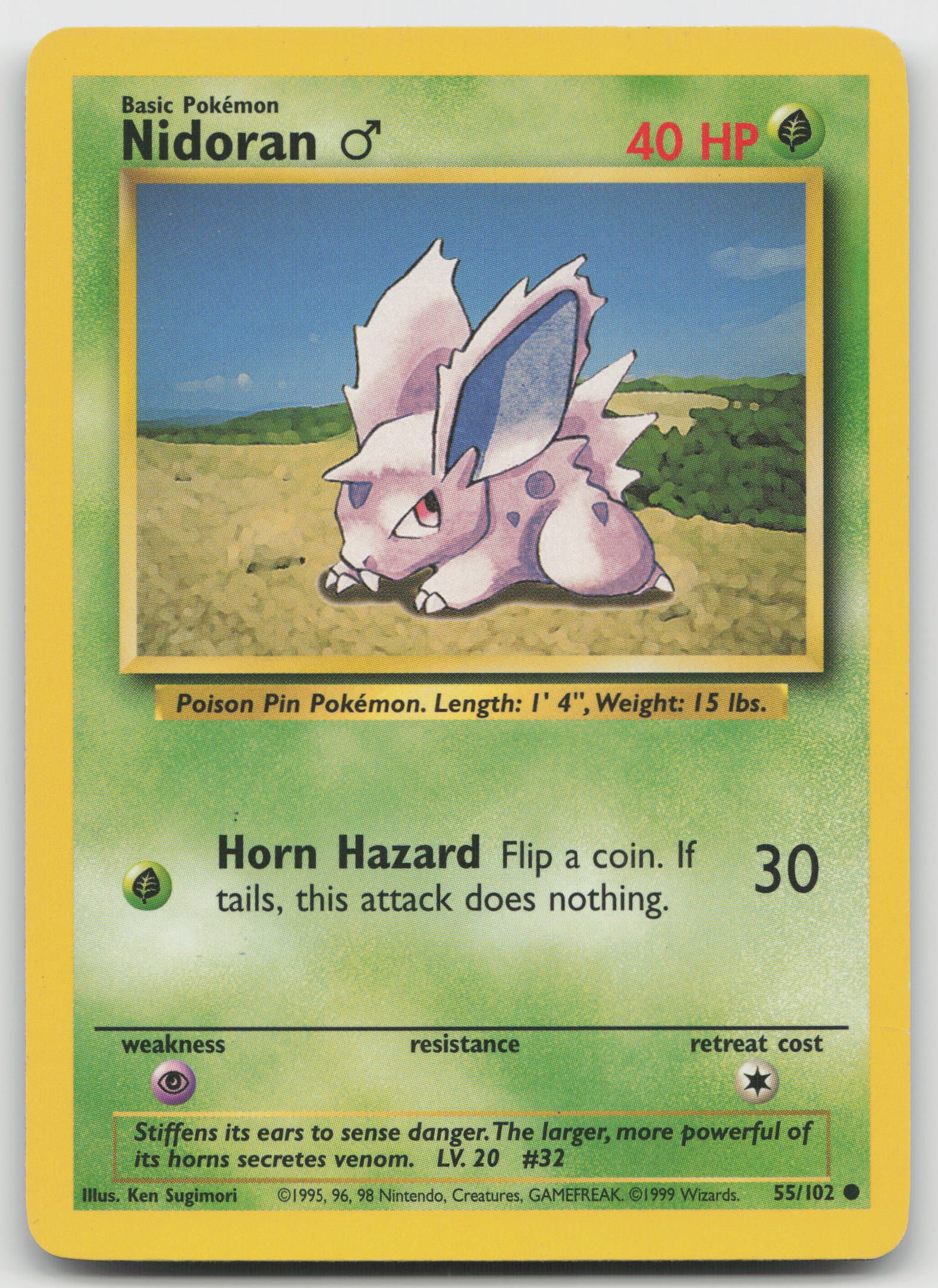 Nidoran M Common Normal BS 055/102 LP