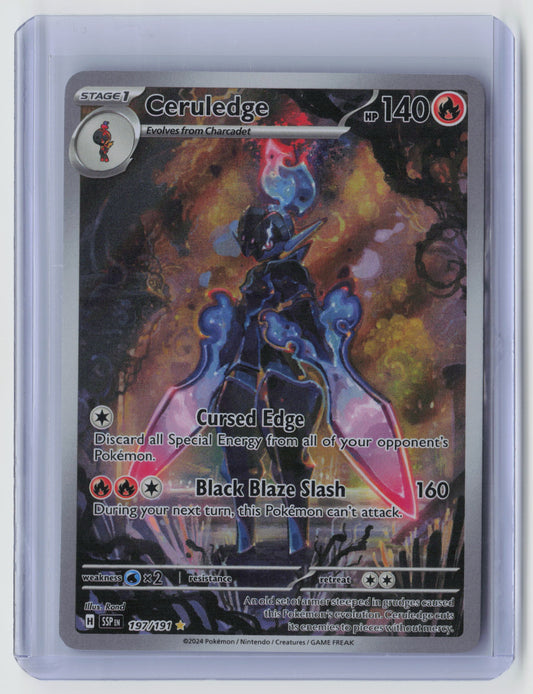 Ceruledge - Illustration Rare SV08: Surging Sparks 197/191 NM