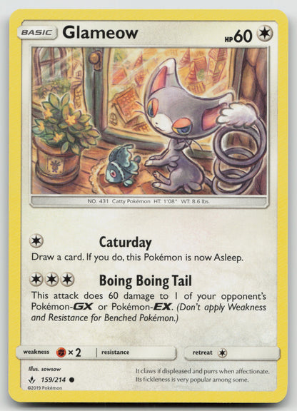 Glameow Common Normal SM10 159/214 NM