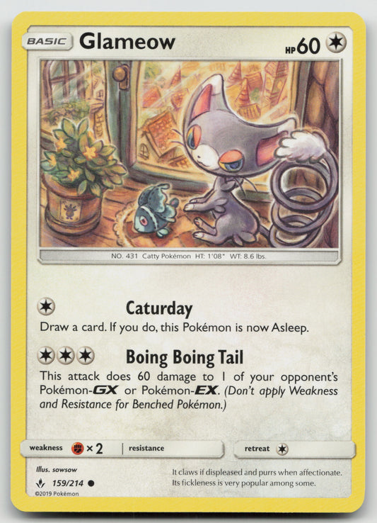 Glameow Common Normal SM10 159/214 NM