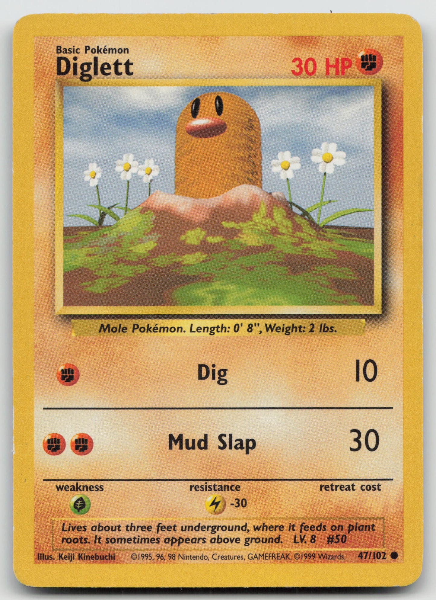 Diglett Common Normal BS 047/102 MP