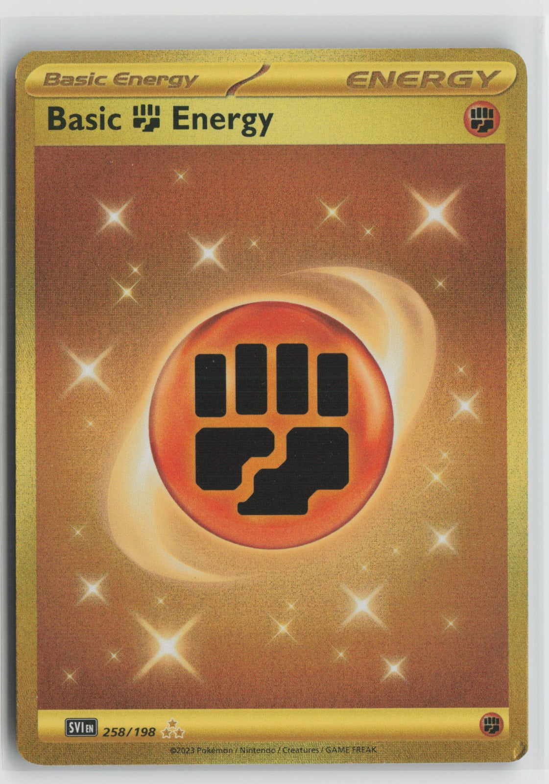Basic Fighting Energy - Hyper Rare Holo SVI 258/198 NM