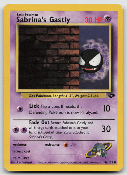 Sabrina's Gastly (96) Common Unlimited G2 096/132 DMG