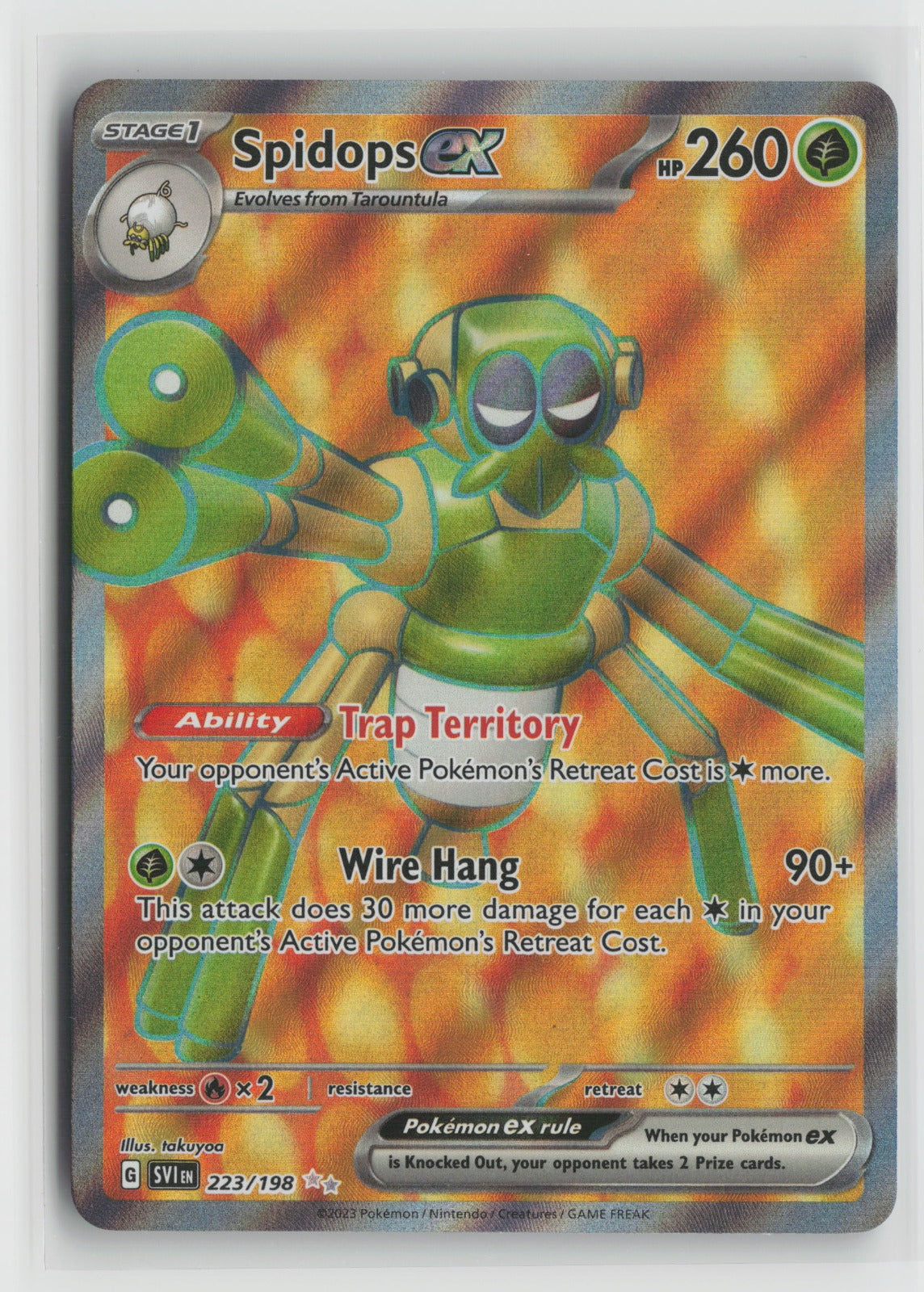 Spidops ex - Ultra Rare Holo SVI 223/198 NM