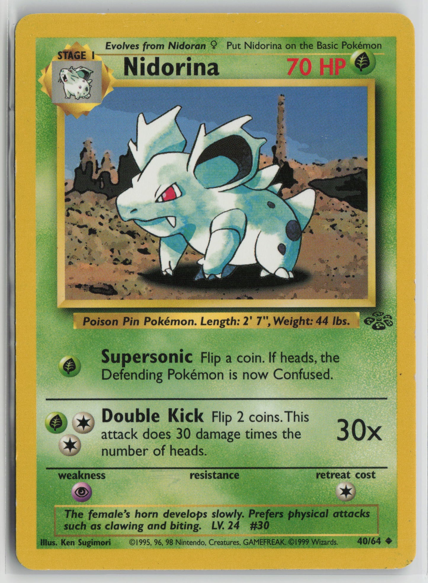 Nidorina Uncommon Unlimited JU 40/64 LP