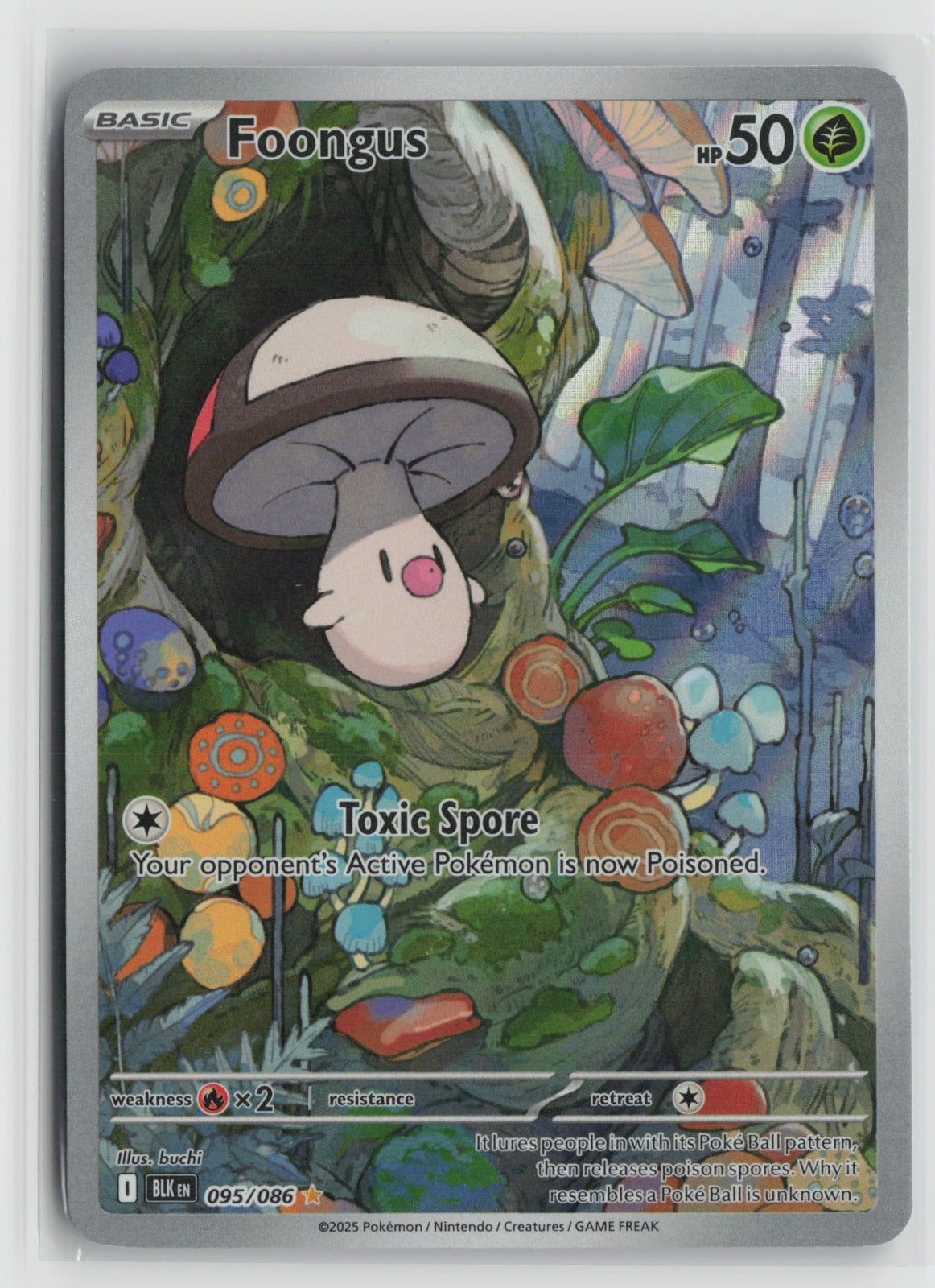 Foongus - Illustration Rare Holo BLK 095/086 NM