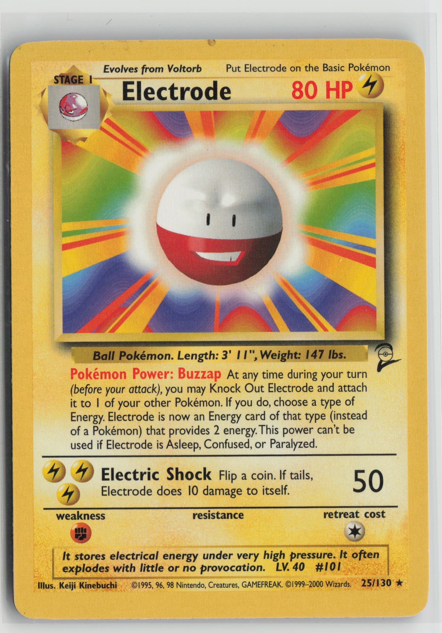 Electrode Rare Base Set 2 025/130 MP