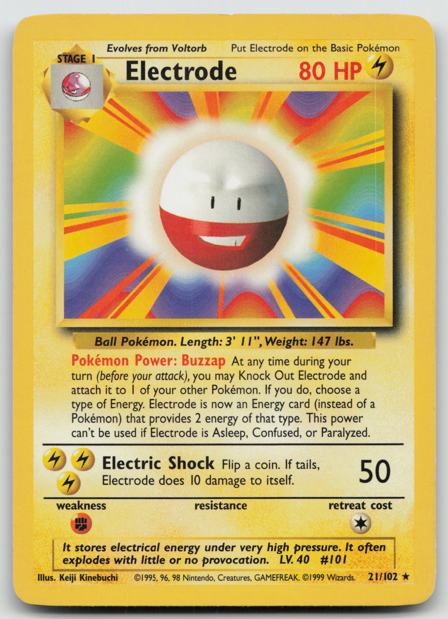 Electrode Rare Normal BS 021/102 MP