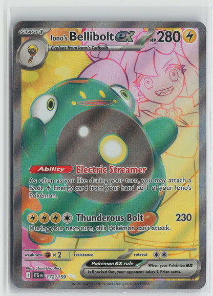 Iono's Bellibolt ex Ultra Rare Holo JTG 172/159 NM