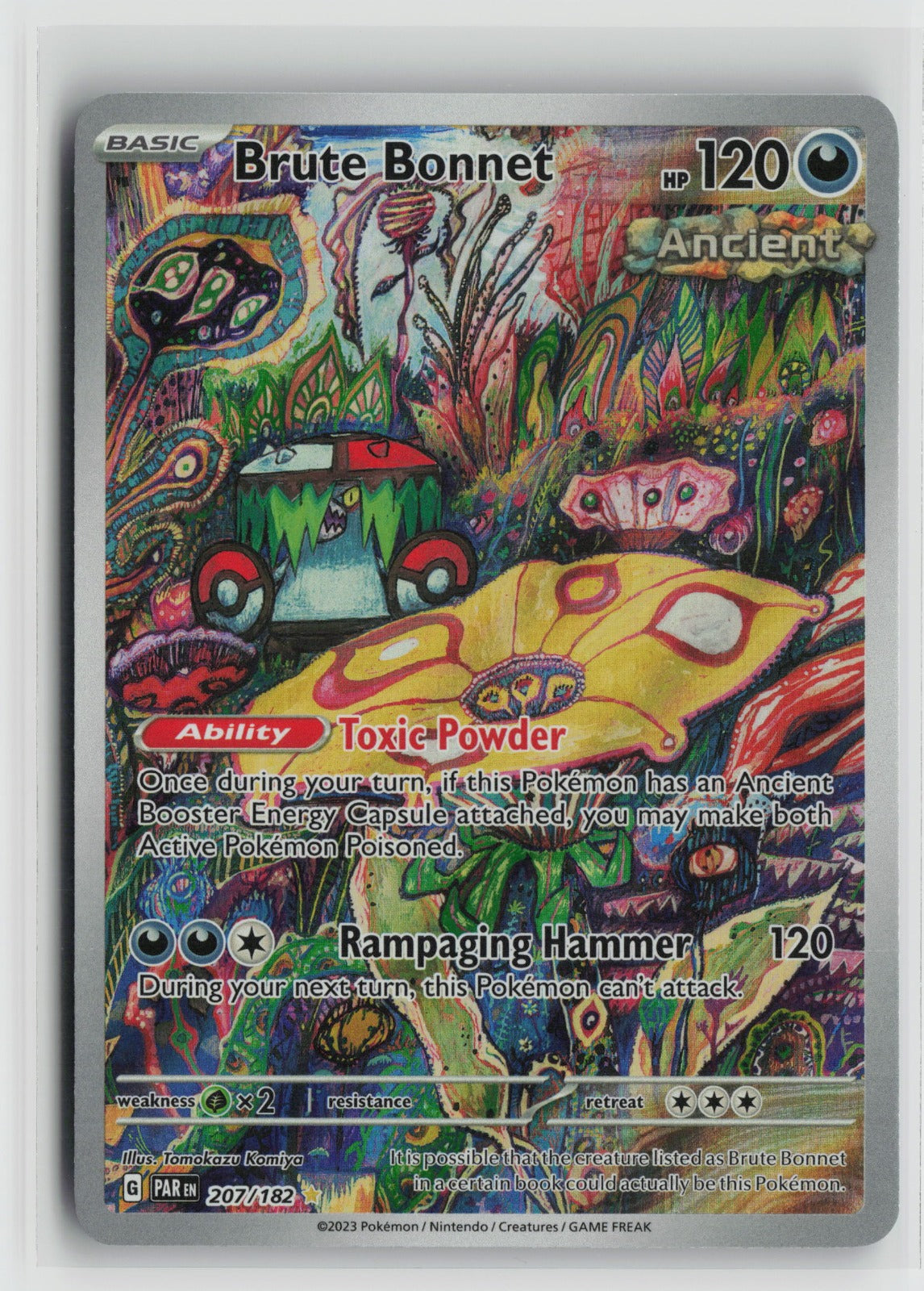 Brute Bonnet Illustration Rare Holo PAR 207/182 NM