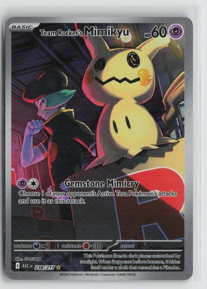 Team Rocket's Mimikyu - Illustration Rare Holo ASC 238/217 NM