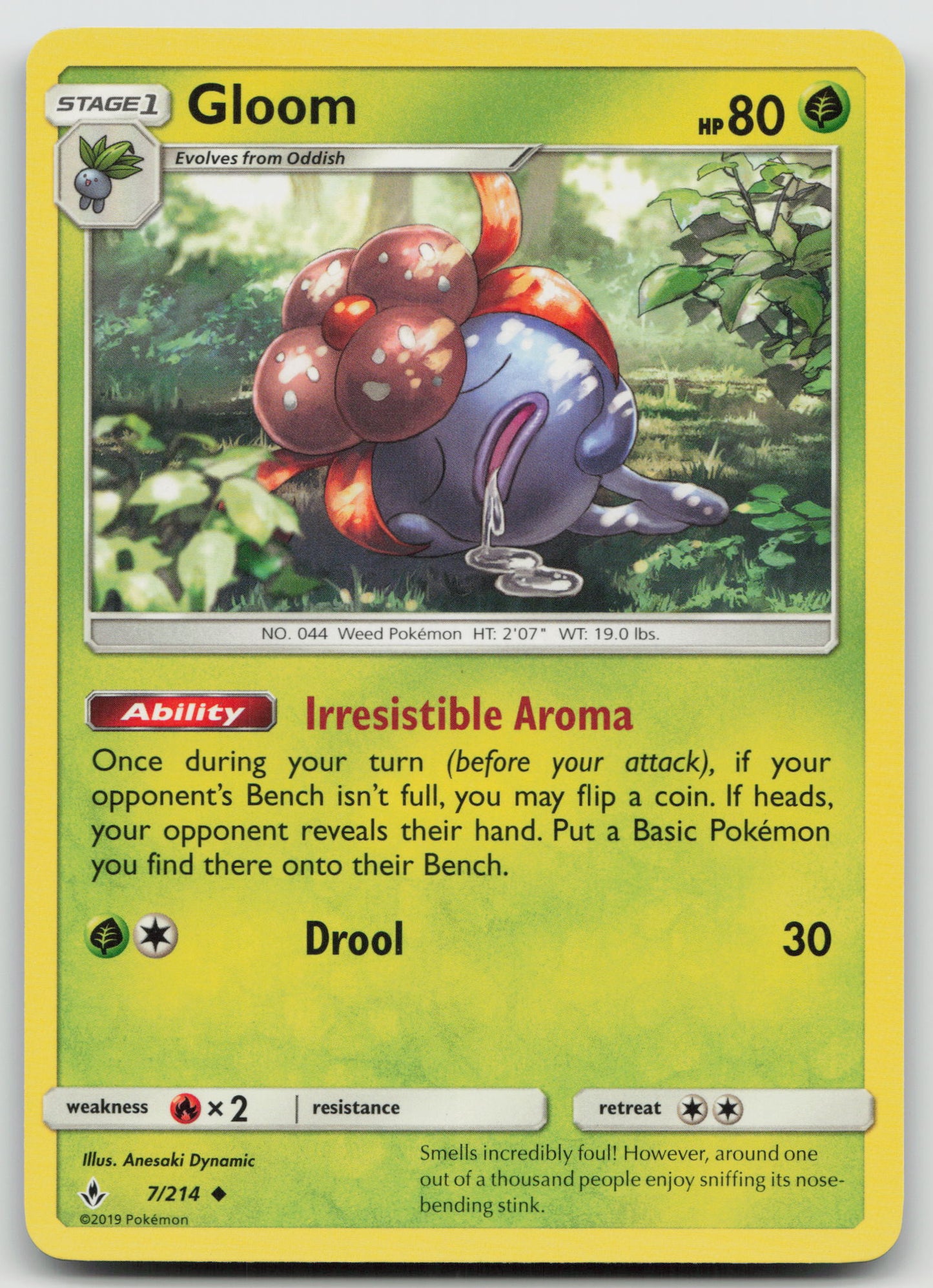 Gloom Uncommon Normal SM10 7/214 NM