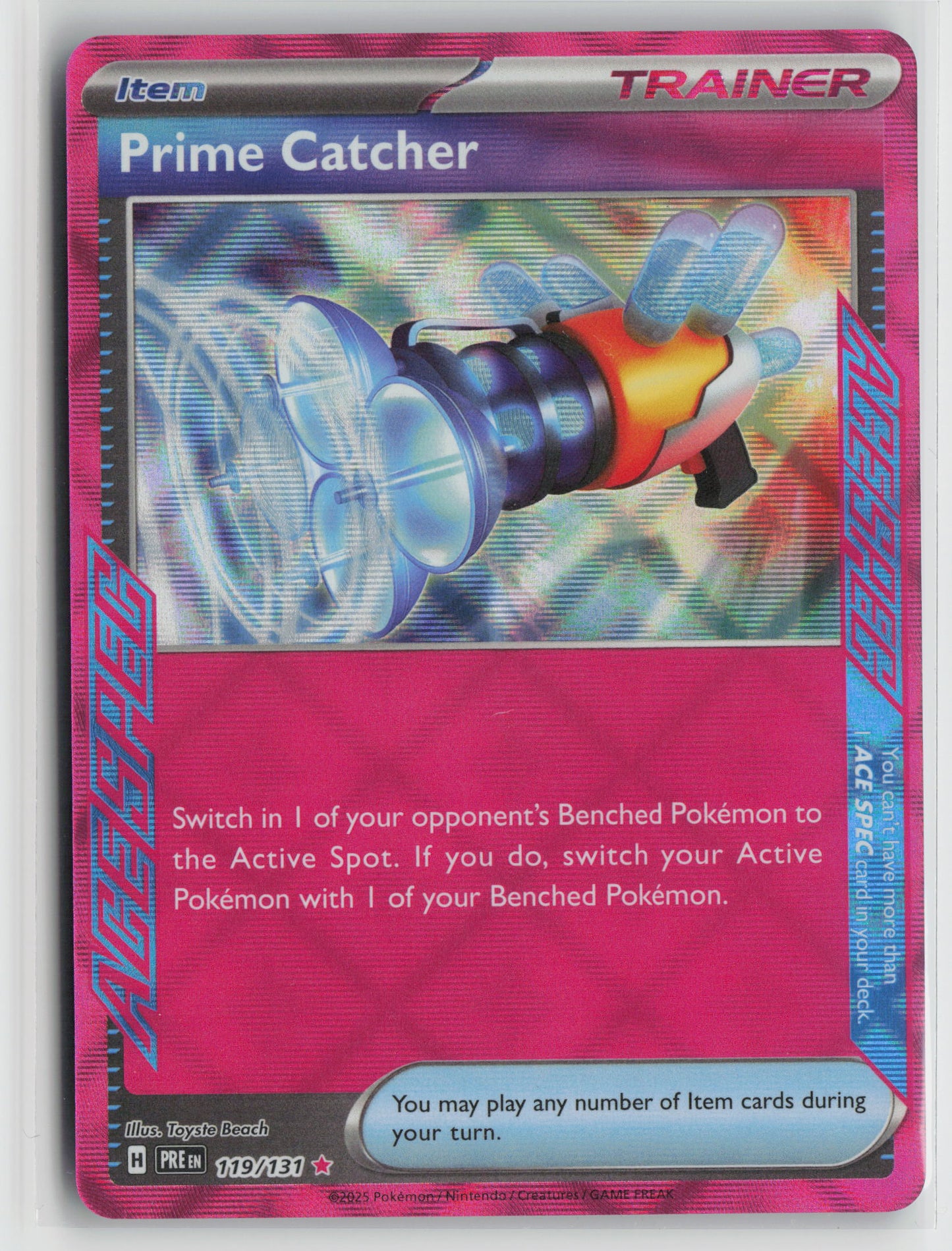 Prime Catcher ACE SPEC Rare SV: Prismatic Evolutions 119/131 NM