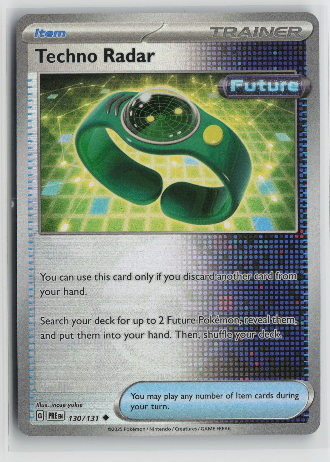 Techno Radar Uncommon Reverse Holo PRE 130/131 NM