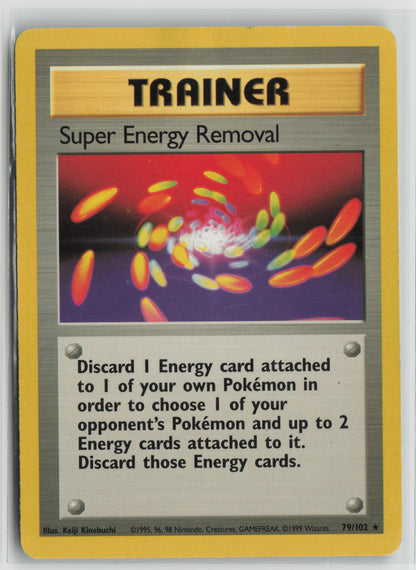 Super Energy Removal Rare Base Set 079/102 HP