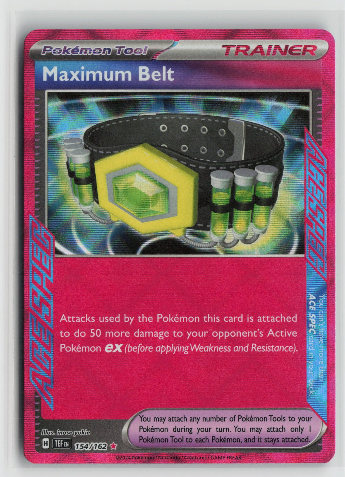 Maximum Belt ACE SPEC Rare Holo TEF 154/162 NM