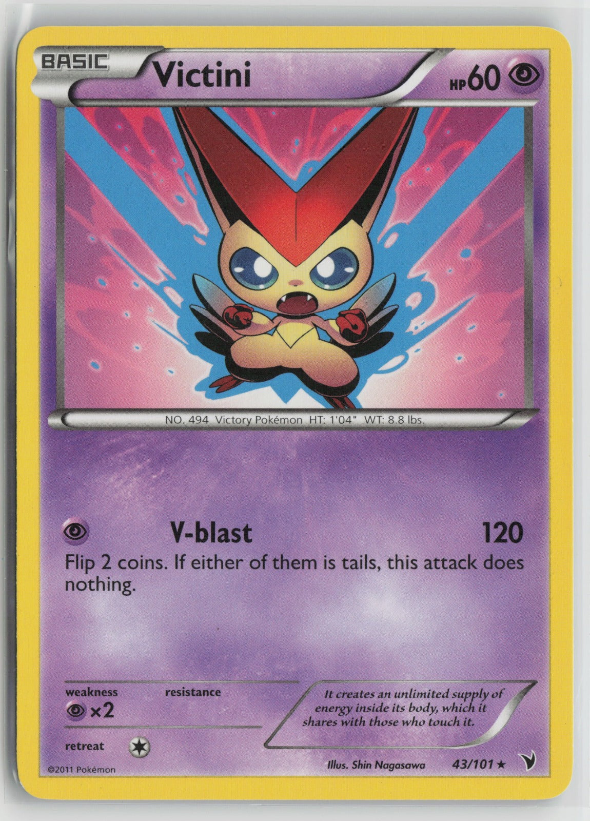 Victini (43) Rare NVI 43/101 LP