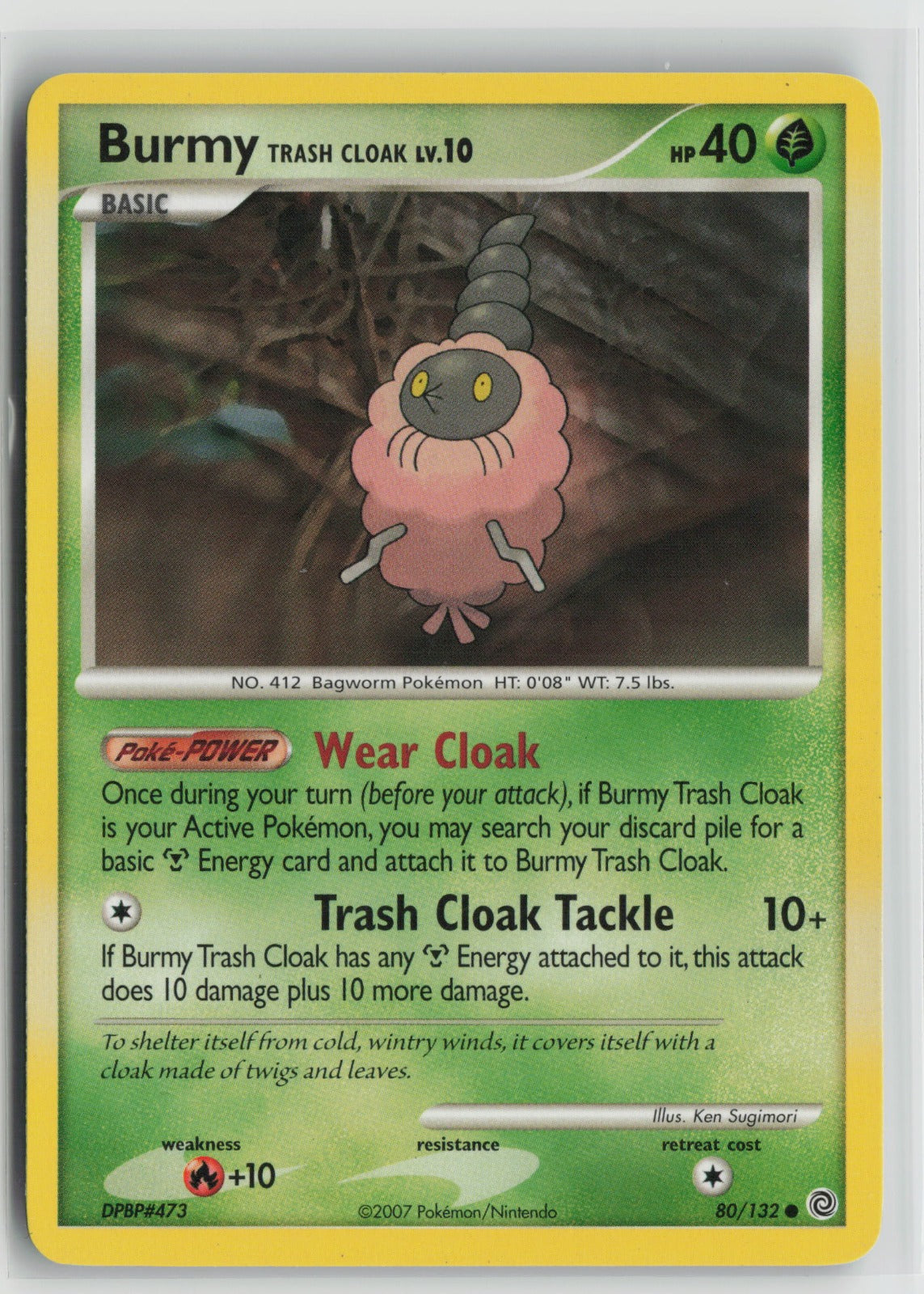 Burmy Trash Cloak Common SW 80/132 LP