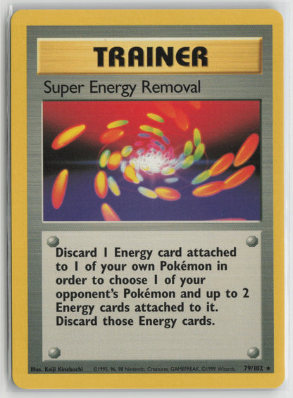 Super Energy Removal Rare BS 079/102 NM