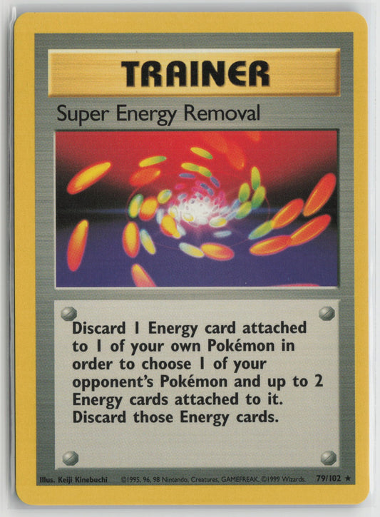 Super Energy Removal Rare BS 079/102 NM