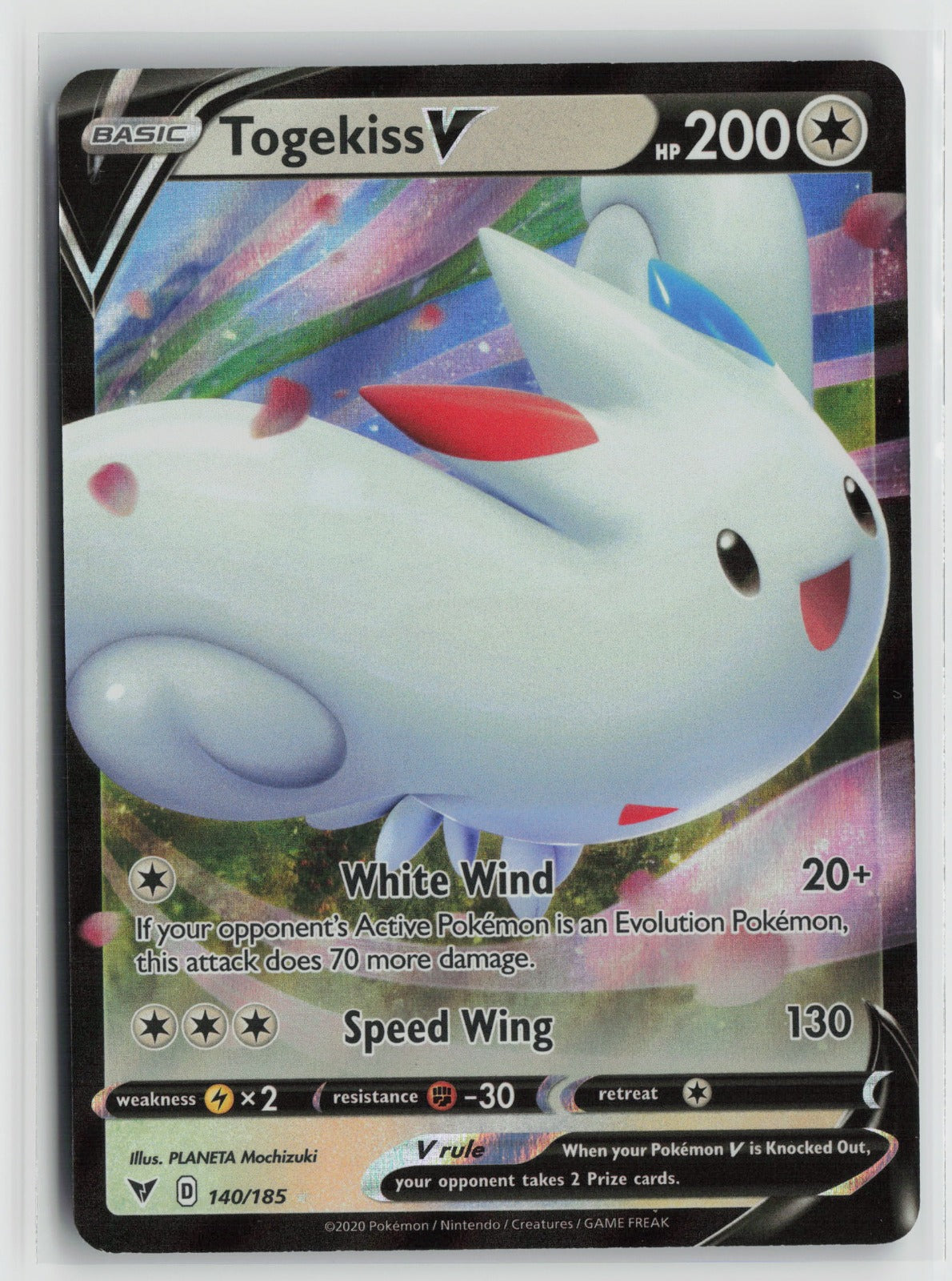 Togekiss V Ultra Rare Holo SWSH04 140/185 NM