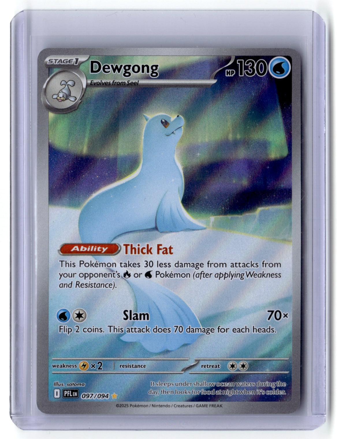 Dewgong - Illustration Rare ME02: Phantasmal Flames 097/094 NM