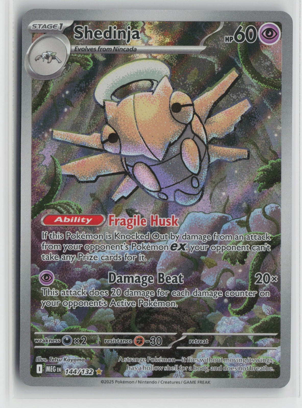 Shedinja Illustration Rare Holo MEG 144/132 NM