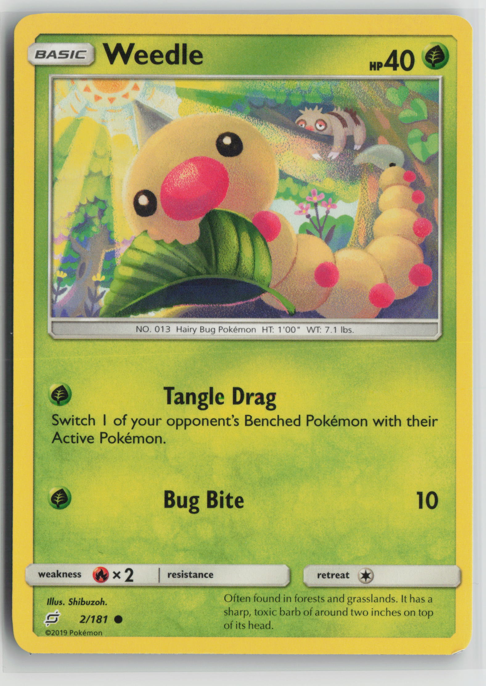 Weedle (2) Common SM - Team Up 2/181 NM
