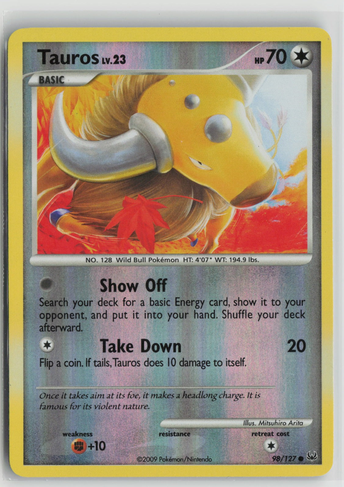 Tauros Common Reverse Holo PL 98/127 LP