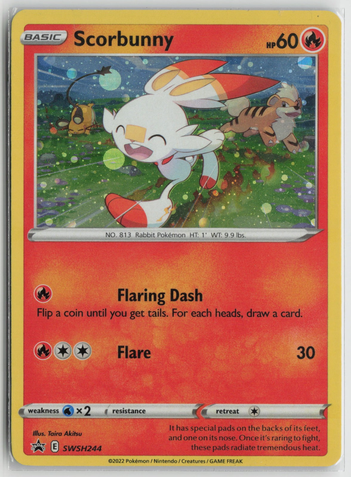 Scorbunny - (Cosmos Holo) Promo Holo SWSD SWSH244 LP