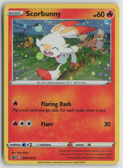 Scorbunny - (Cosmos Holo) Promo Holo SWSD SWSH244 LP