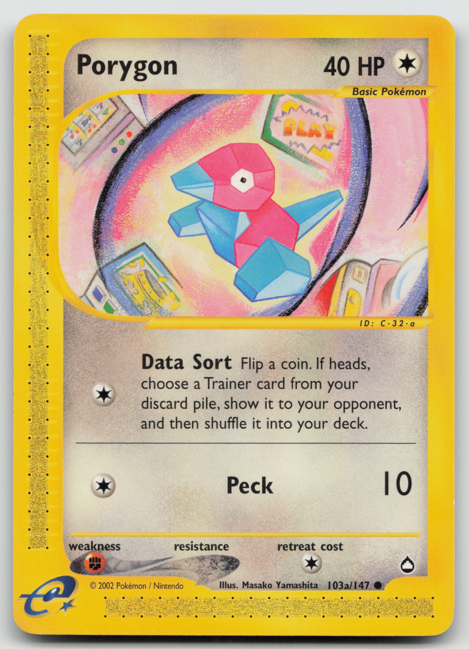 Porygon (103a) Common Normal AQ 103a/147 NM